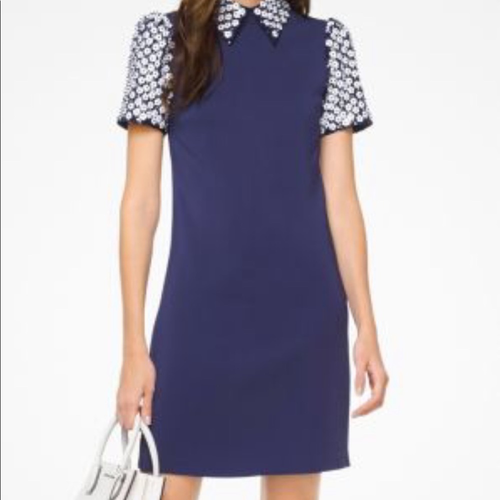 Never worn Michael Kors navy blue dress
